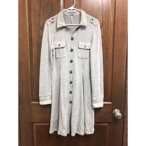 Free People Military Sweater Duster